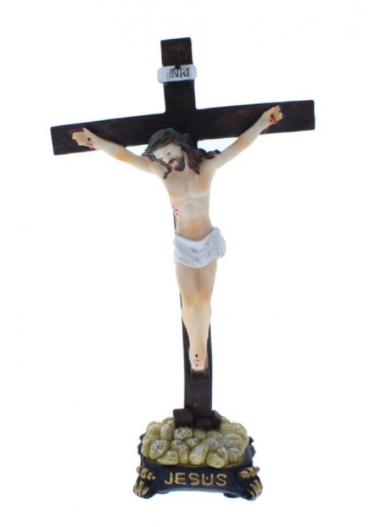10x6 Jesus en la Cruz con Base