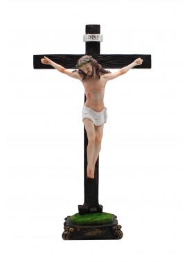 14x8 Jesus en la Cruz con Base