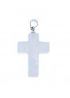 Colgante Cruz Transparente Blanco  