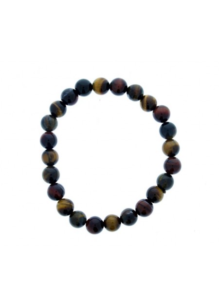 Pulsera Piedra Multicolor Cuentas   OJO DE TIGRE