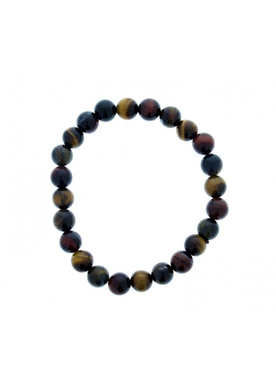 Pulsera Piedra Multicolor Cuentas   OJO DE TIGRE