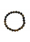 Pulsera Cuentas Piedra Marron A OJO DE TIGRE