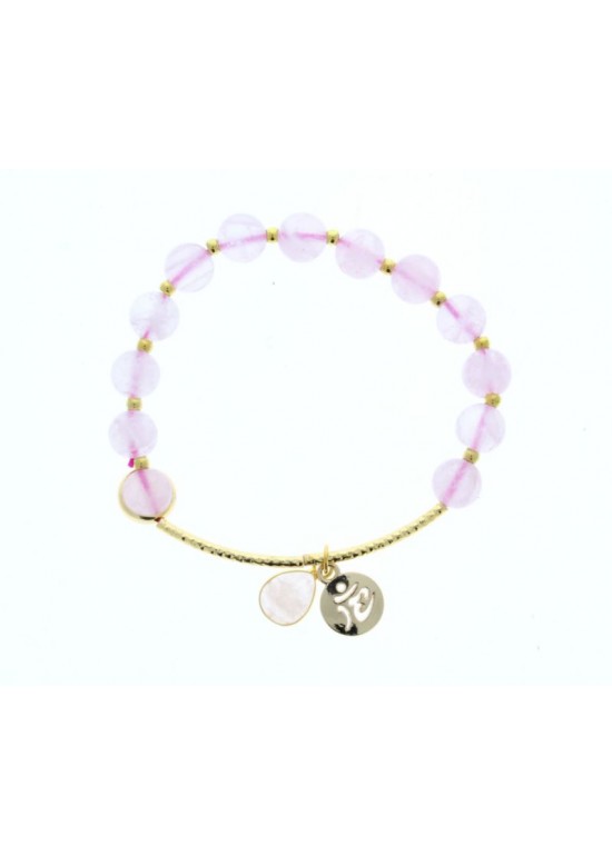 Pulsera Piedra Rosado A  