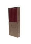 10inch Taper Vela Rojo Caja Marron 12CT