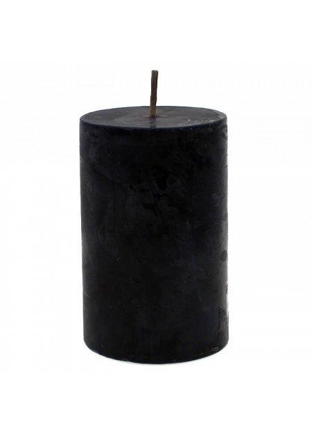 2x3 Vela Pilar Redondo Sin Olor Negro