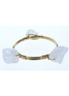 Pulsera 3 Piedra Blanco  