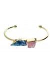 Pulsera con 2 Piedra Varios Colores