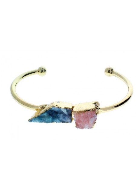 Pulsera con 2 Piedra Varios Colores