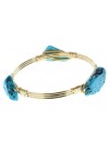 Pulsera con 4 Piedra Azul 