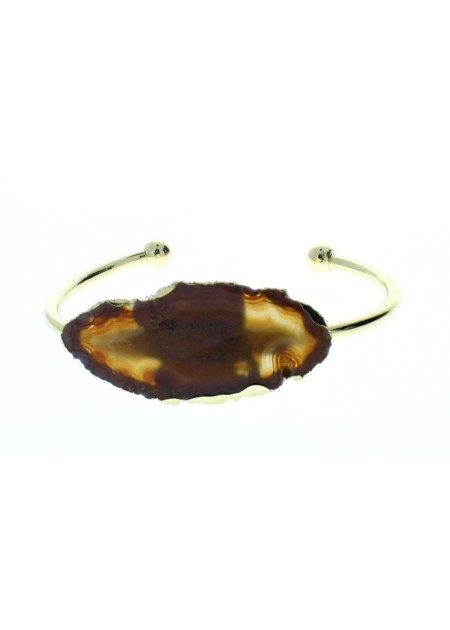 Pulsera con Piedra Marron  