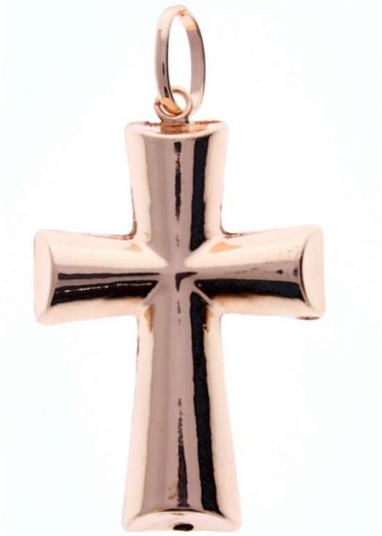 Colgante Rosa Oro Cruz B 