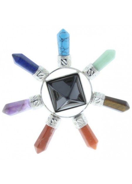 Colgante Piedra 7 Colores Grande 
