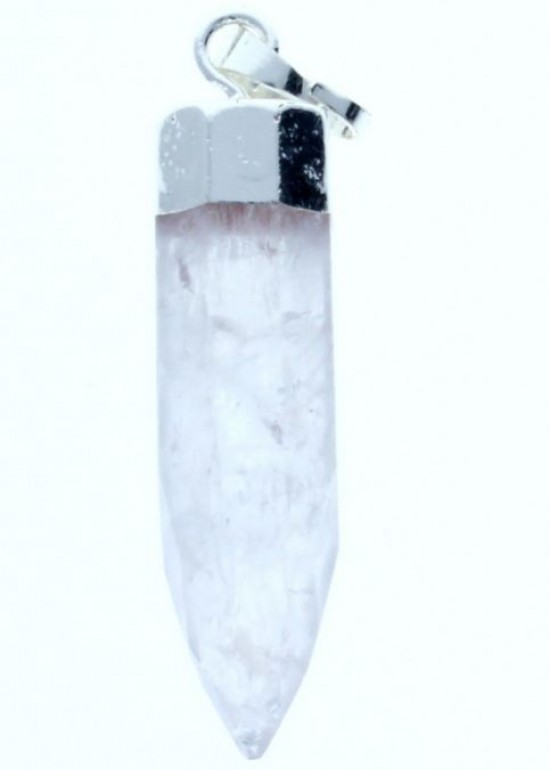 Colgante Piedra Varios Colores Cristal Plata