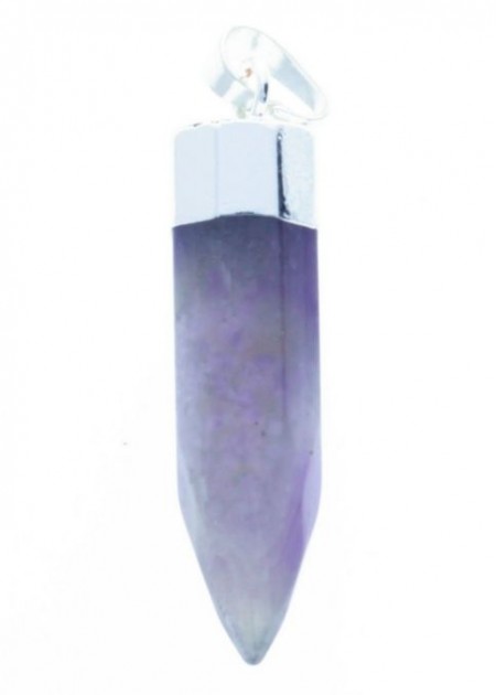 Colgante Piedra Varios Colores Purpura 