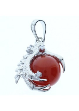 Colgante Piedra Bola Varios Colores Marron