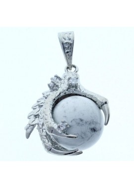 Colgante Piedra Bola Varios Colores Marmol