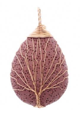 Colgante Piedra Marron Claro  