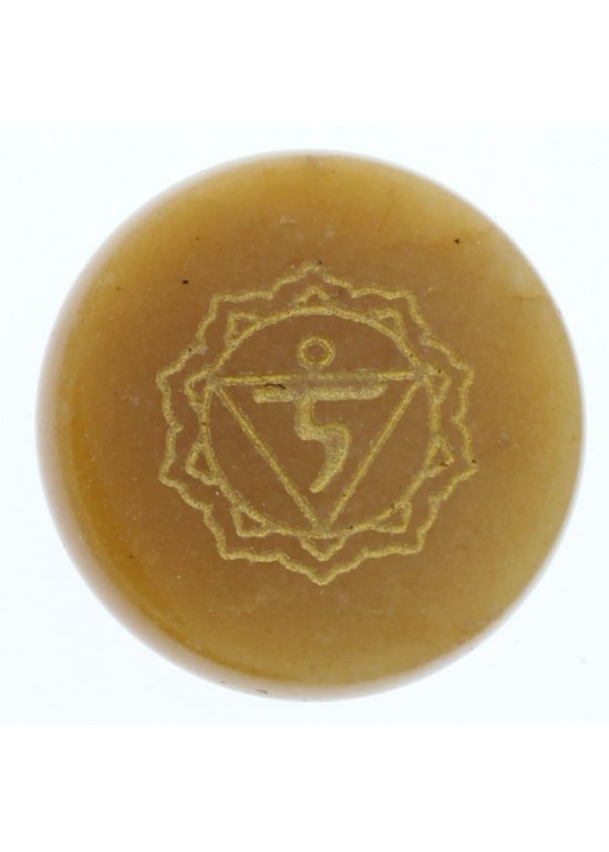 Colgante Piedra Marron Claro Redonda 