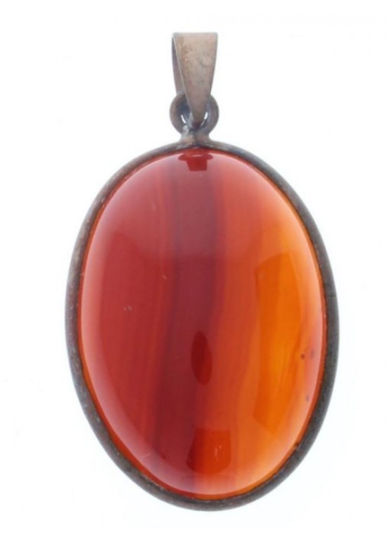 Colgante Piedra Forma Oval Jaspe 