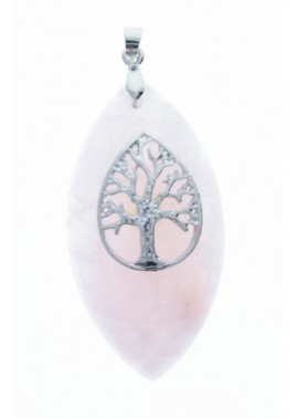 Colgante Piedra Rosado con Arbol 