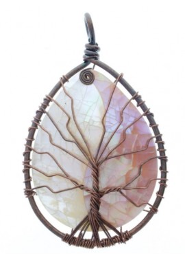 Colgante Piedra Arbol opalo Oval 