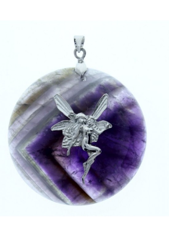 Colgante Piedra con Figura Purpura 