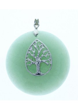 Colgante Piedra con Arbol Verde A