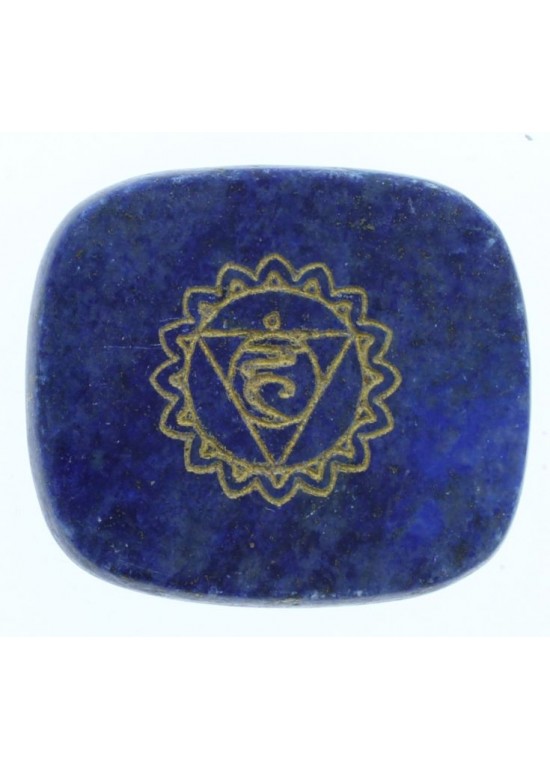 Colgante Piedra con Mantra Azul 