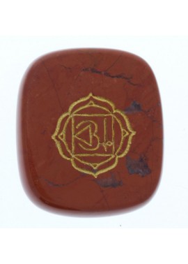 Colgante Piedra con Mantra Rojo 