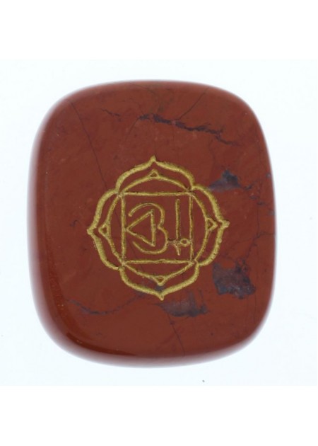 Colgante Piedra con Mantra Rojo 