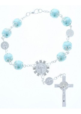 SM001BLS Rosario Pulsera 12 CT 