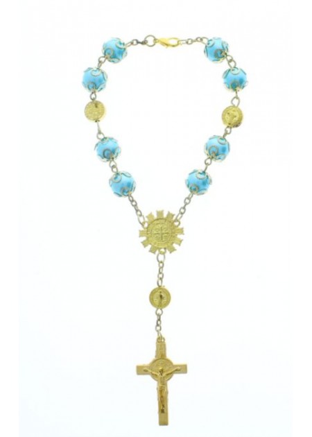 SM001GLB Rosario Pulsera 12 CT 