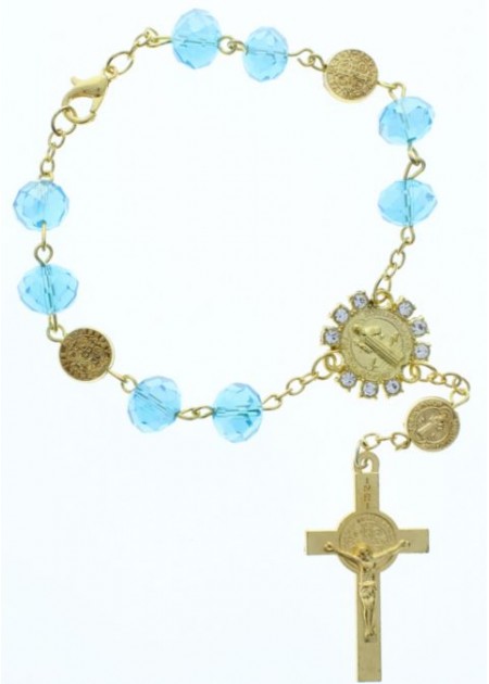 SCM001BLG Rosario Pulsera 12 CT 