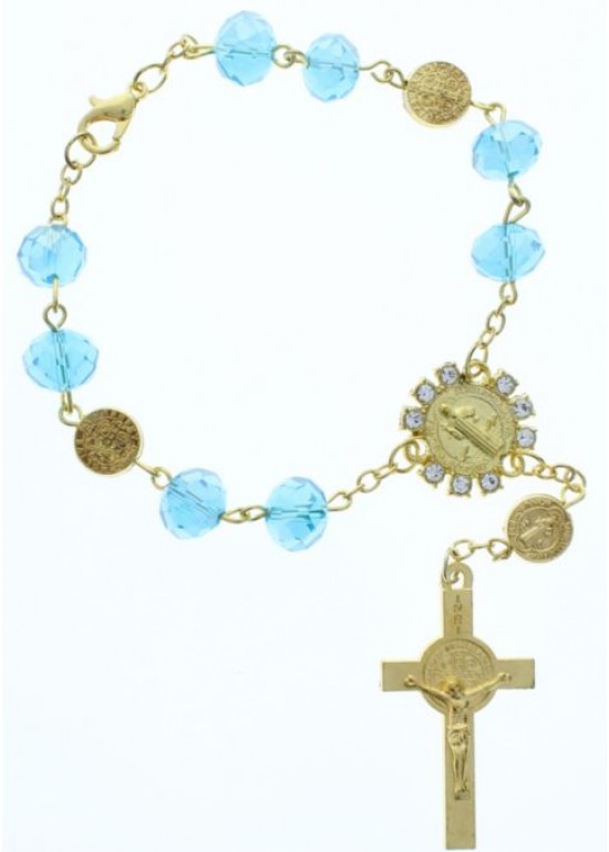 SCM001BLG Rosario Pulsera 12 CT 