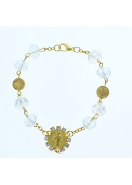 SCM001WG Rosario Pulsera 12 CT 