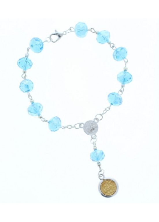 SCM002BLS Rosario Pulsera 12 CT 