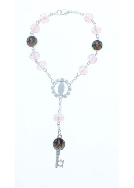SCM008PKS Rosario Pulsera 12 CT 