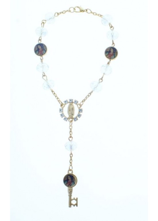 SCM008WG Rosario Pulsera 12 CT 