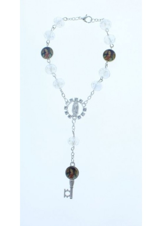 SCM008WS Rosario Pulsera 12 CT 